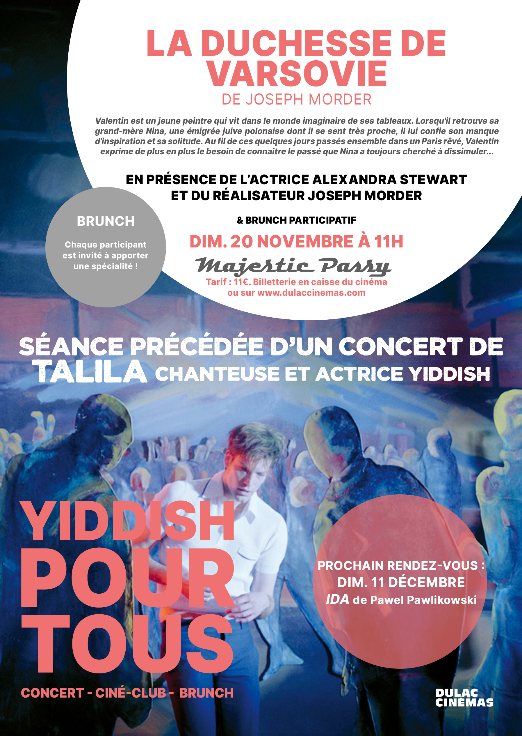 CINÉ CLUB YIDDISH POUR TOUS La Duchesse de Varsovie en présence de